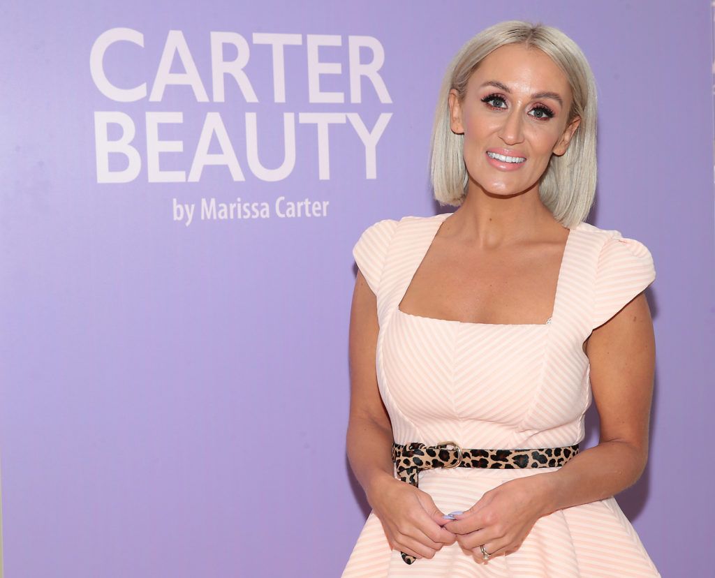 Marissa Carter pictured at the launch of Carter Beauty Cosmetics at the Morrison Hotel Dublin. Picture: Brian McEvoy