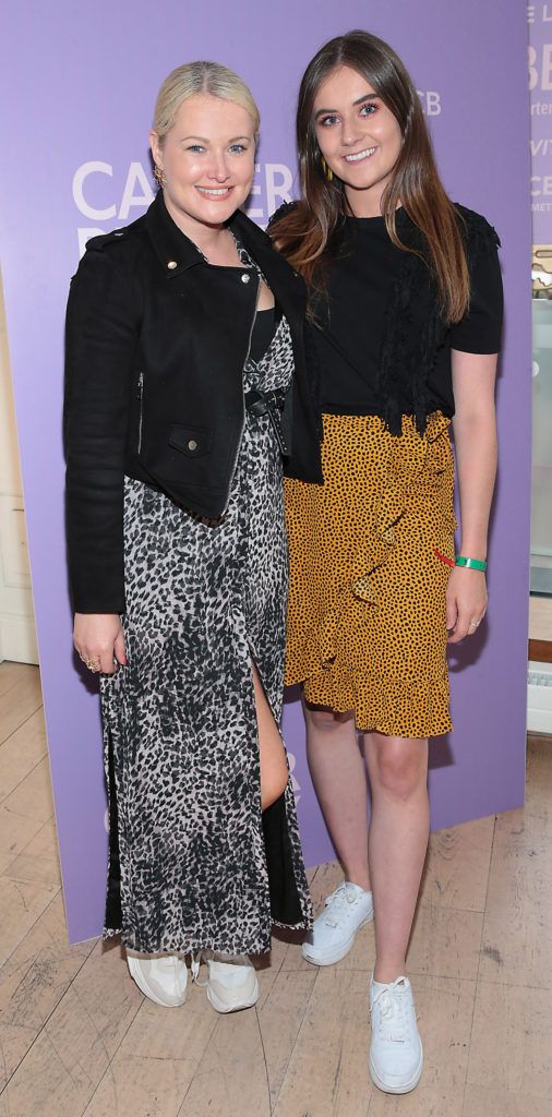 Lorna Weightman and Olivia Keaney pictured at the launch of Carter Beauty Cosmetics at the Morrison Hotel Dublin. Picture: Brian McEvoy
