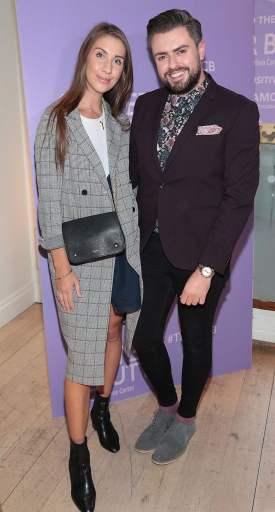 Clementine McNiece and James Patrice Butler pictured at the launch of Carter Beauty Cosmetics at the Morrison Hotel Dublin. Picture: Brian McEvoy