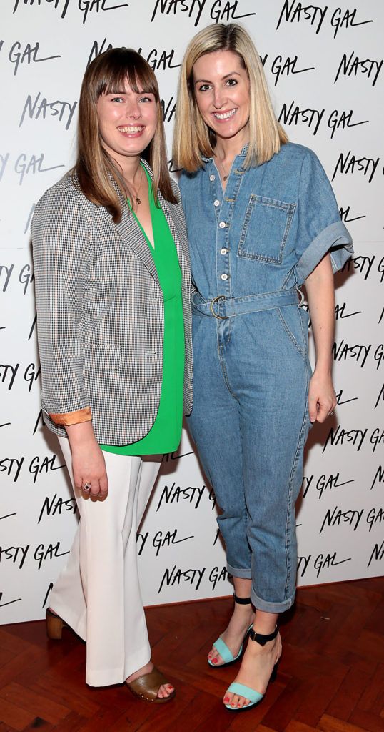 Katie Cullen and Kelly Byrne at The NastyGal.com Autumn Winter Showcase at Drury Buildings Dublin
Picture: Brian McEvoy
