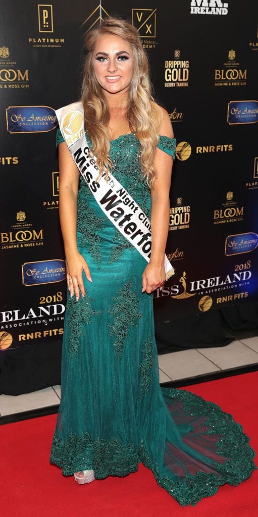 Clara Mannion at the grand final of Miss Ireland 2018 in association with RNR Fits at the Helix Theatre, Dublin. Photo by Brian McEvoy