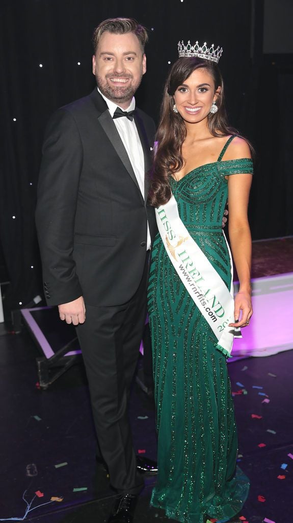 Brendan Scully and Aoife O Sullivan at the grand final of Miss Ireland 2018 in association with RNR Fits at the Helix Theatre, Dublin. Photo by Brian McEvoy