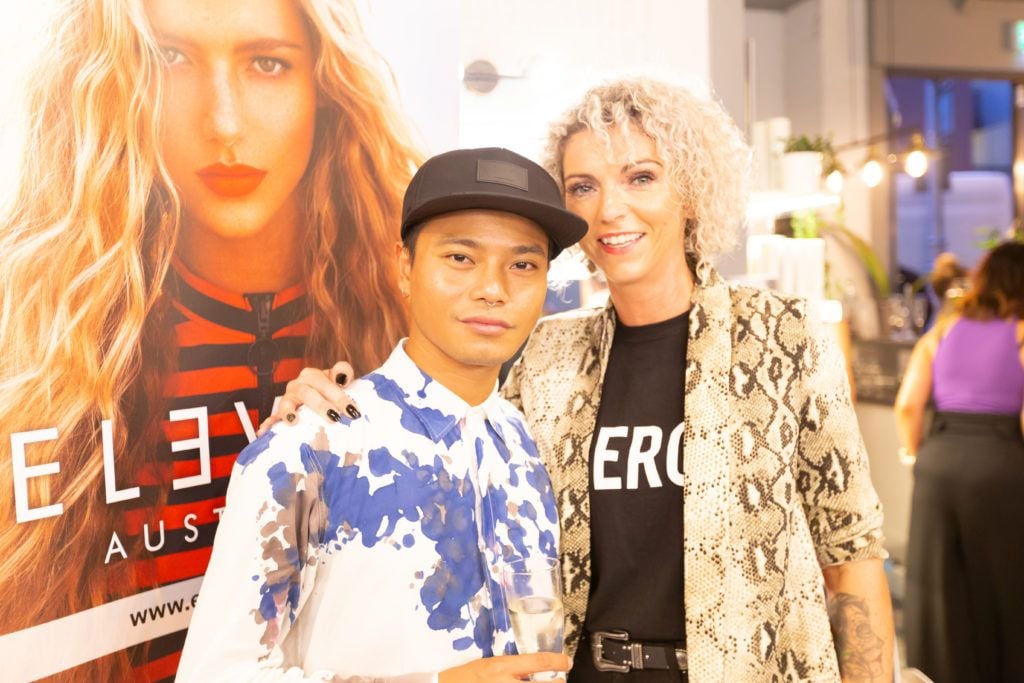 Pictured at the Eleven Australia industry launch in The Hair Cafe Smithfield. Photo: Peter Regazzoli
