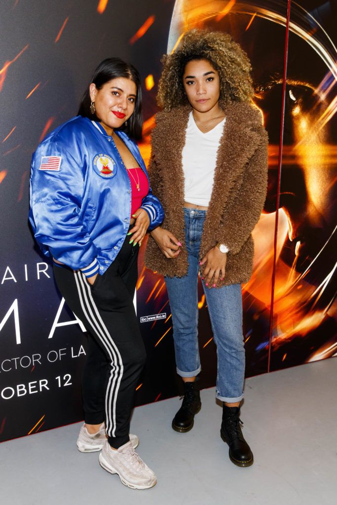 Tara Stewart and Erica Cody pictured at an exclusive first look at up-coming feature film First Man at Dublin's Light House Cinema. Picture Andres Poveda