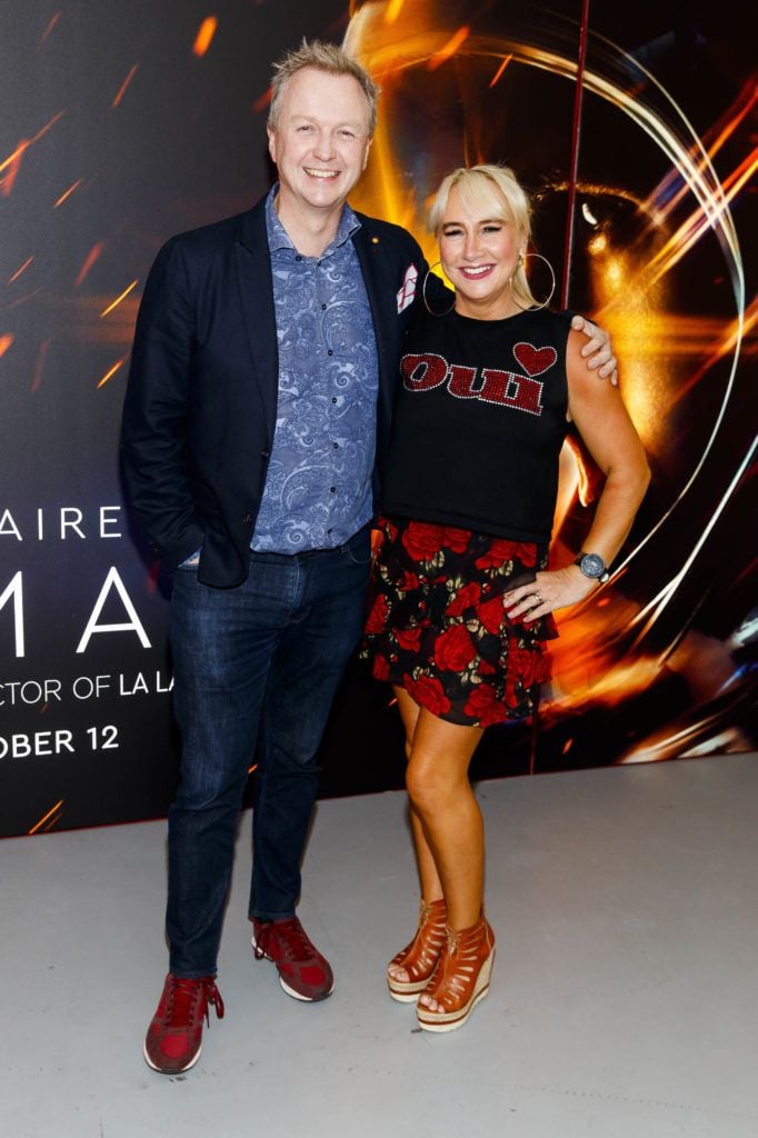 Matt Cooper and Aileen Hickie pictured at an exclusive first look at up-coming feature film First Man at Dublin's Light House Cinema. Picture Andres Poveda