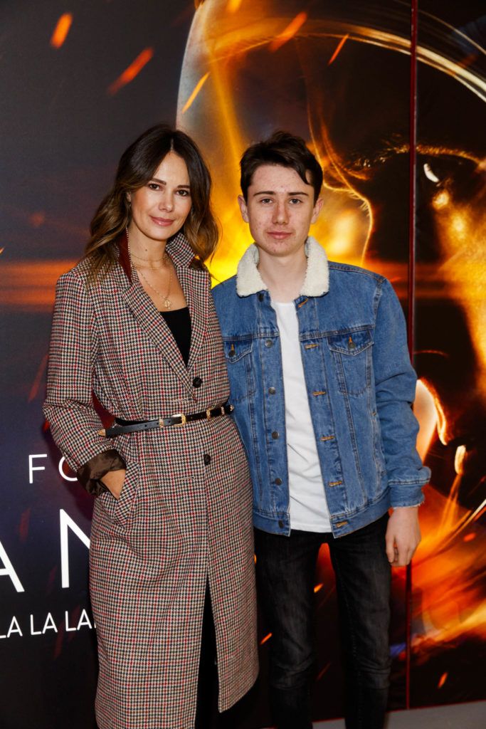 Carol Byrne and son Conor pictured at an exclusive first look at up-coming feature film First Man at Dublin's Light House Cinema. Picture Andres Poveda