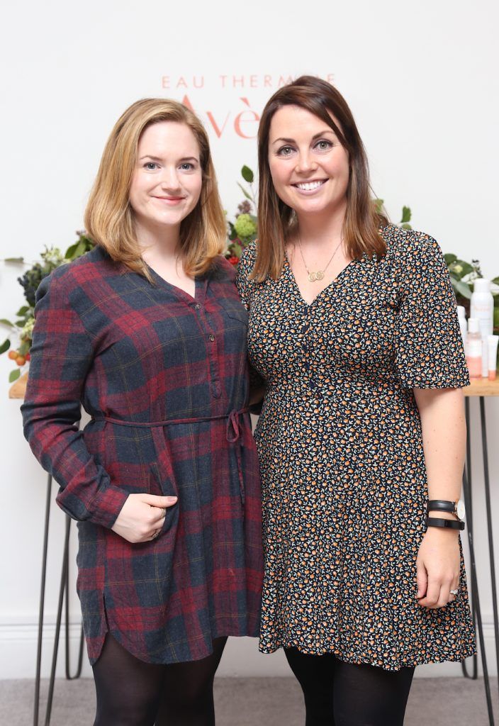 Roberta Von Meding from Mums and tots magazine and Orla Walsh pictured at the Avene Radiance Skincare launch at Studio 10, Wicklow St (20/09/18). Photo: Karen Morgan