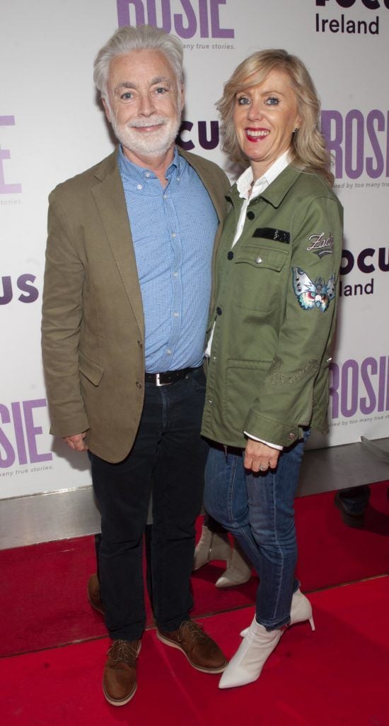 Eoin Colfer and Jackie Colfer pictured at the European premiere of 'Rosie' at the Light House Cinema, Dublin. Photo: Patrick O'Leary