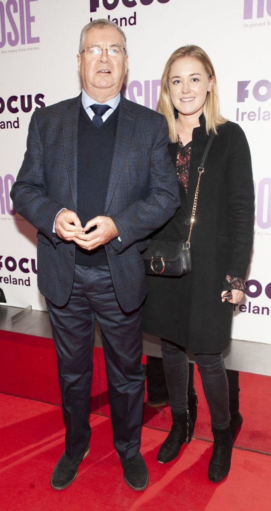 Joe Duffy and Ellen Duffy pictured at the European premiere of 'Rosie' at the Light House Cinema, Dublin. Photo: Patrick O'Leary