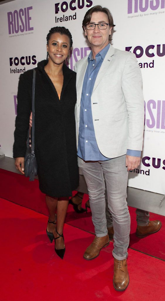 Zeila Oliveira and Martin Linnane pictured at the European premiere of 'Rosie' at the Light House Cinema, Dublin. Photo: Patrick O'Leary