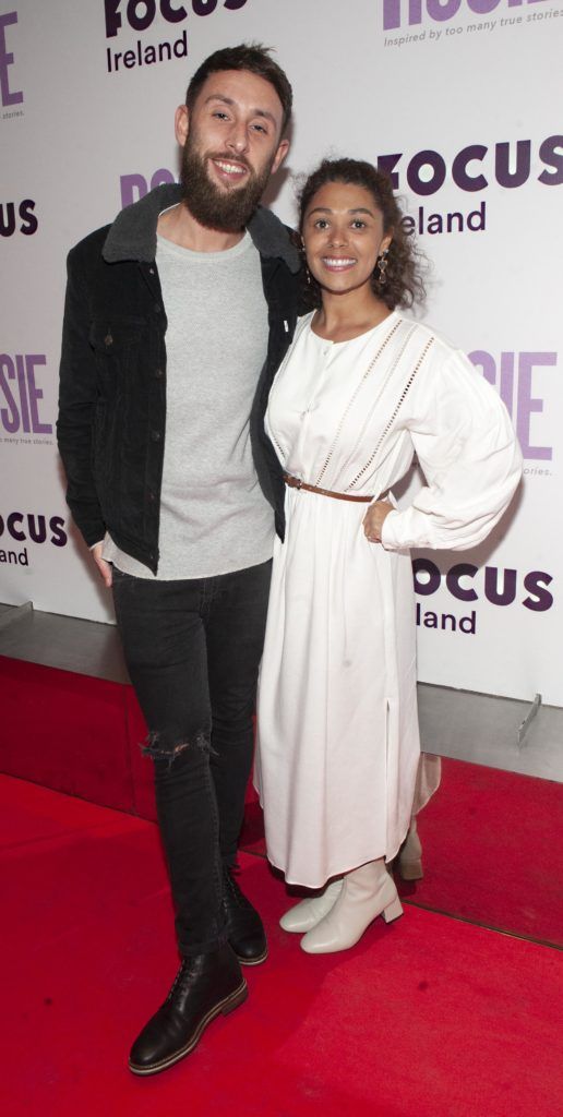 Jade Jordan and Thomas Pain pictured at the European premiere of 'Rosie' at the Light House Cinema, Dublin. Photo: Patrick O'Leary