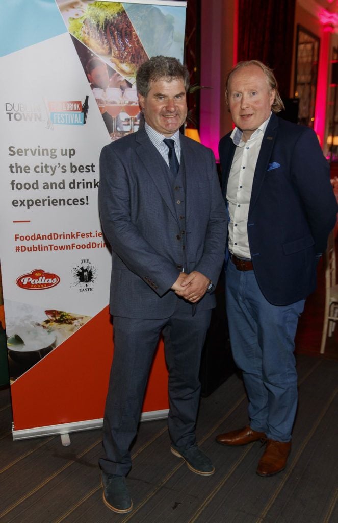 Richard Guiney and Padraig O'Kane pictured at the official launch of DublinTown's inaugural Food & Drink Festival on October 1st 2018. Picture Andres Poveda