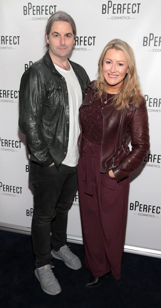 David Torpey and Andrea Hayes pictured at launch of the BPerfect Cosmetics Born Ready Lip Kits in partnership with MUA Ellie Kelly at Twenty Two, Dublin. Photo: Brian McEvoy