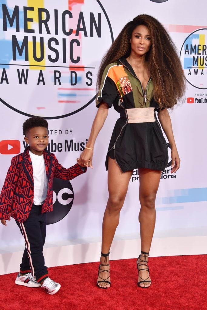 Future Zahir Wilburn (L) and Ciara attend the 2018 American Music Awards at Microsoft Theater on October 9, 2018 in Los Angeles, California.  (Photo by David Crotty/Patrick McMullan via Getty Images)
