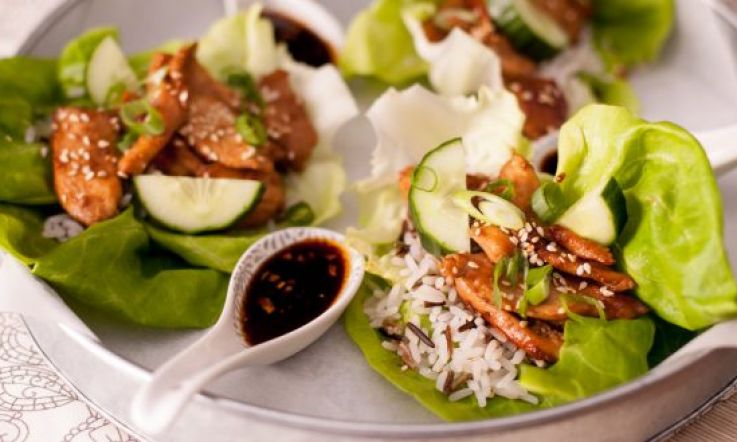 ASIAN CHICKEN LETTUCE WRAPS with ilovecooking.ie