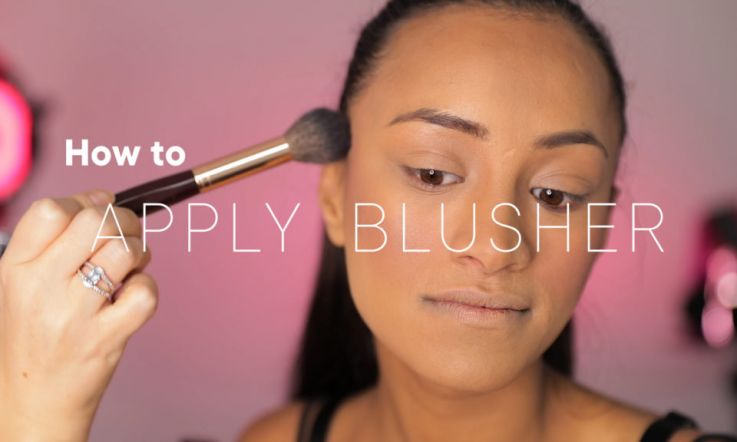 What is the best way to apply blusher?