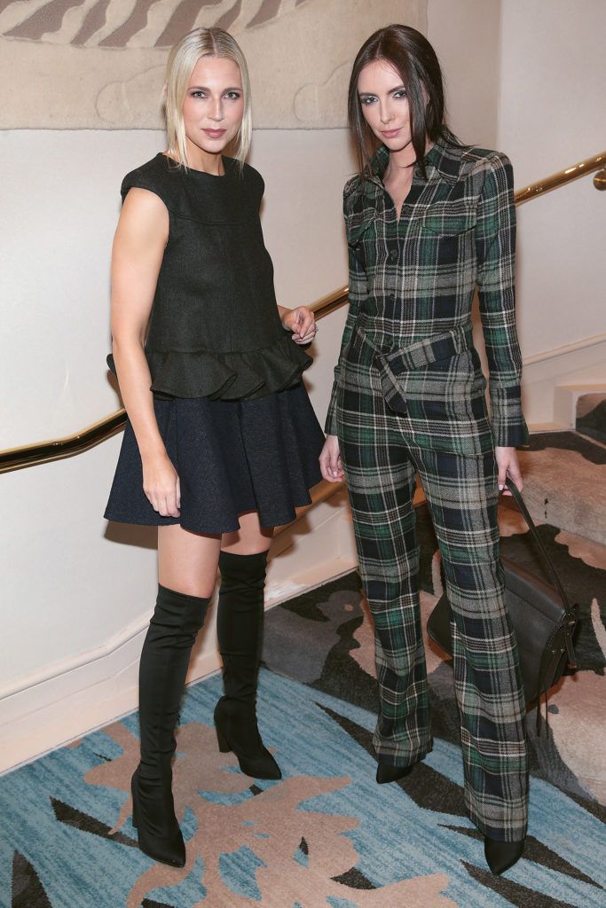 Sarah McGovern and Jess Hayes at the 2018 Irish Fashion Collective show in aid of Saint Joseph's Shankill, at the Conrad Dublin. Photo: Brian McEvoy