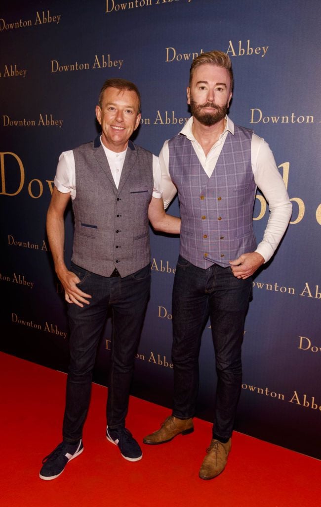 Alan Hughes and Karl Broderick pictured at the Universal Pictures Irish premiere screening of DOWNTON ABBEY at The Stella Theatre, Rathmines. Releasing in cinemas across Ireland from this Friday September 13th, starring the original cast, the worldwide phenomenon DOWNTON ABBEY, becomes a grand motion picture event. Picture Andres Poveda
