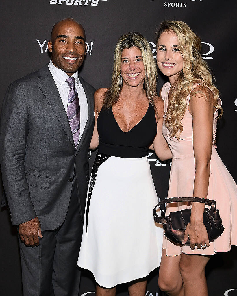 NEW YORK, NY - JULY 08:  Tiki Barber, Nicole Purcell, CLIO Awards president  and Traci Lynn Johnson attend the 2015 CLIO Sports Awards at Cipriani 42nd Street on July 8, 2015 in New York City.  (Photo by Jamie McCarthy/Getty Images for CLIO Sports Awards)