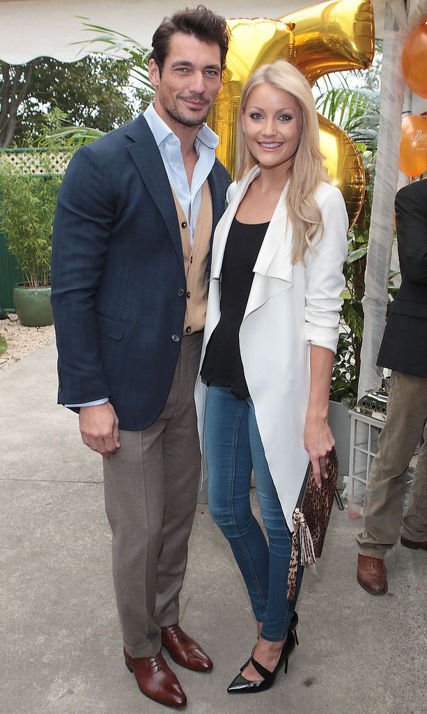 Male Model David Gandy and  Irish Model Kerrie Nicole Blanc pictured this morning at Tv3's Ireland Am 15th birthday bash  at Tv3 Studio's in Ballymount Dublin.Pic:Brian McEvoy.No repro fee for one use