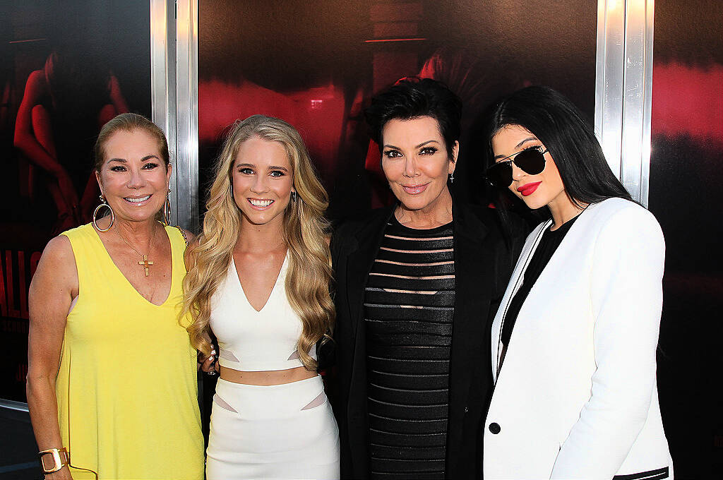 LOS ANGELES, CA - JULY 07:  (L-R)  Kathie Lee Gifford, Cassidy Gifford, Kris Jenner and Kylie Jenner attend New Line Cinema's Premiere Of "The Gallows"  at Hollywood High School on July 7, 2015 in Los Angeles, California.  (Photo by David Buchan/Getty Images)