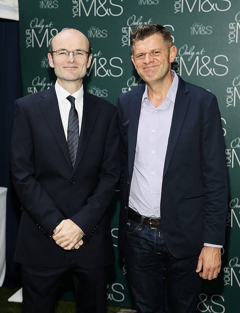 Kenneth Daly and Brendan O'Connor at the Marks & Spencer Summer of Flavour event in Ely PLace-photo Kieran Harnett