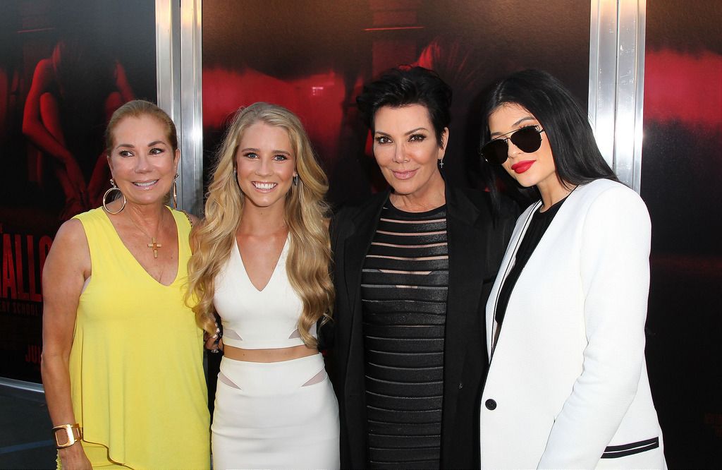 LOS ANGELES, CA - JULY 07:  (L-R)  Kathie Lee Gifford, Cassidy Gifford, Kris Jenner and Kylie Jenner attend New Line Cinema's Premiere Of "The Gallows"  at Hollywood High School on July 7, 2015 in Los Angeles, California.  (Photo by David Buchan/Getty Images)
