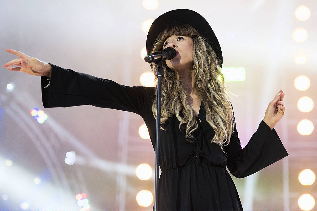 PLYMOUTH, ENGLAND - JULY 22:  Foxes (Louisa Rose Allen) performs on stage during MTV Crashes Plymouth at Plymouth Hoe on July 22, 2014 in Plymouth, England.  (Photo by Matthew Horwood/Getty Images for MTV UK)