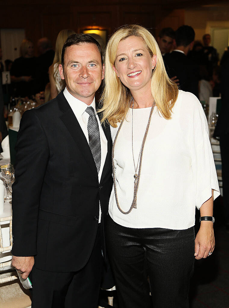 Gary and Valerie Keating at the 2015 Marks & Spencer Ireland Marie Keating Foundation Celebrity Golf Classic  -photo Kieran Harnett
