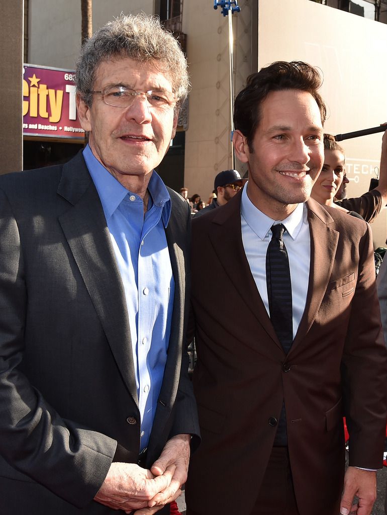 HOLLYWOOD, CA - JUNE 29:  Chairman of the Walt Disney Studios Alan Horn (L) and actor Paul Rudd attend the premiere of Marvel's "Ant-Man" at the Dolby Theatre on June 29, 2015 in Hollywood, California.  (Photo by Kevin Winter/Getty Images)