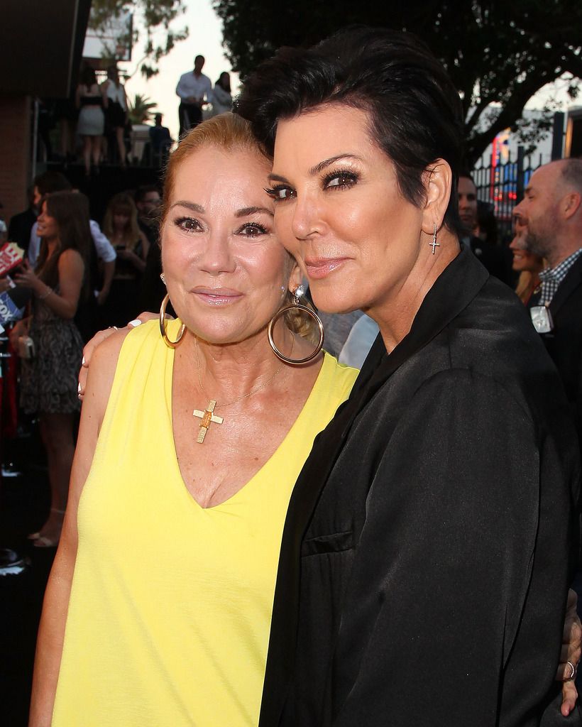 LOS ANGELES, CA - JULY 07:  Kathie Lee Gifford (L) and Kris Jenner attend New Line Cinema's Premiere Of "The Gallows"  at Hollywood High School on July 7, 2015 in Los Angeles, California.  (Photo by David Buchan/Getty Images)