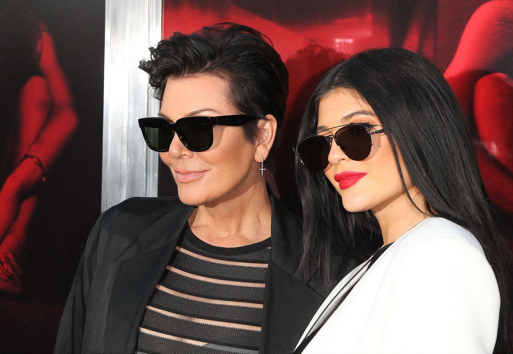 LOS ANGELES, CA - JULY 07:  Kris Jenner and Kylie Jenner attend New Line Cinema's Premiere of "The Gallows" at Hollywood High School on July 7, 2015 in Los Angeles, California.  (Photo by David Buchan/Getty Images)