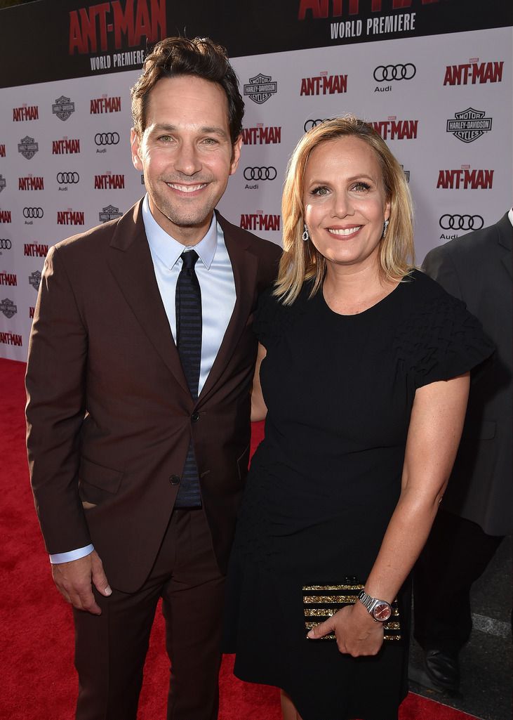 HOLLYWOOD, CA - JUNE 29:  Actor Paul Rudd (L) and Julie Yaeger attend the premiere of Marvel's "Ant-Man" at the Dolby Theatre on June 29, 2015 in Hollywood, California.  (Photo by Kevin Winter/Getty Images)