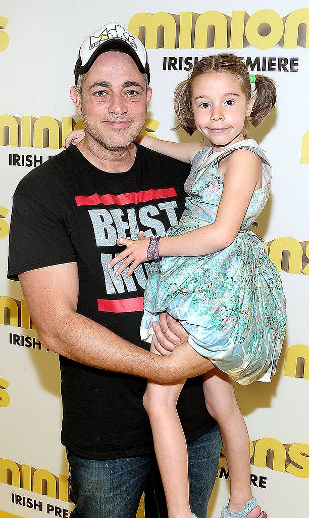 Baz Ashmawy celebrates fathers day with daughter Hannah  at The Irish premiere screening of  Minions at Odeon Point Village Dublin .Picture:Brian Mcevoy.
