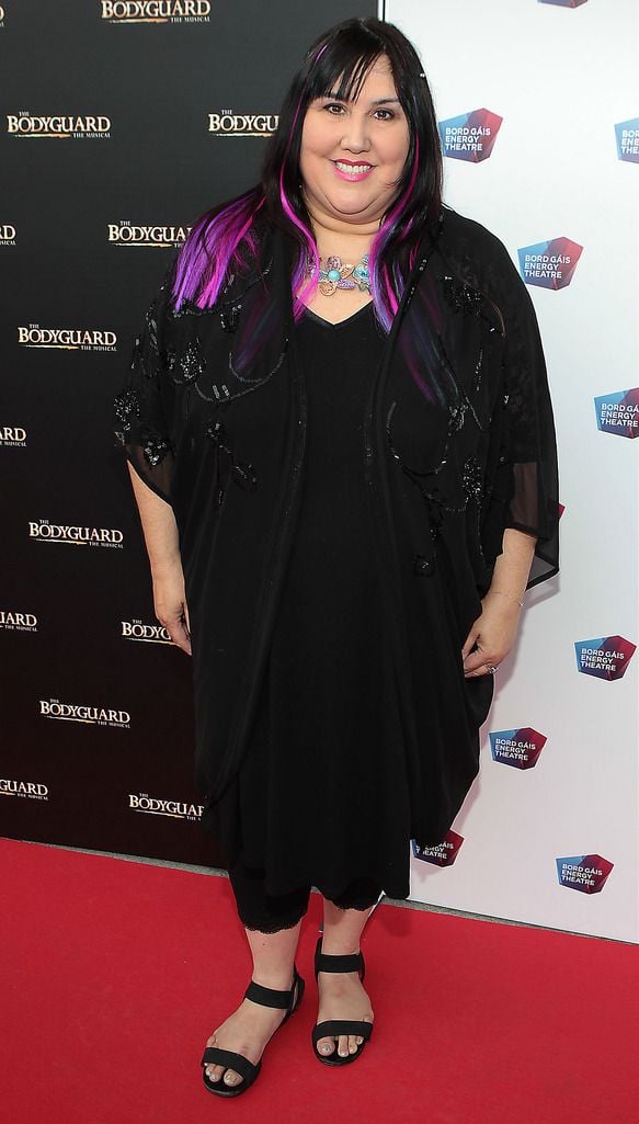 Andrea Smith  at the opening night of the musical  The Bodyguard at the Bord Gais Energy Theatre,Dublin..Picture:Brian McEvoy.