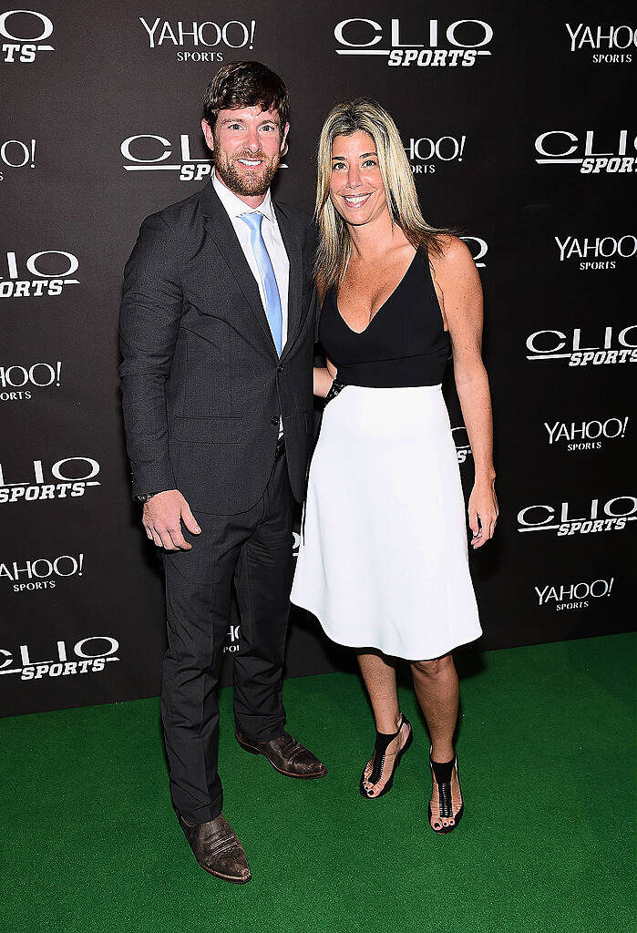 NEW YORK, NY - JULY 08:  Noah Galloway and Nicole Purcell, CLIO Awards president attend the 2015 CLIO Sports Awards at Cipriani 42nd Street on July 8, 2015 in New York City.  (Photo by Jamie McCarthy/Getty Images for CLIO Sports Awards)