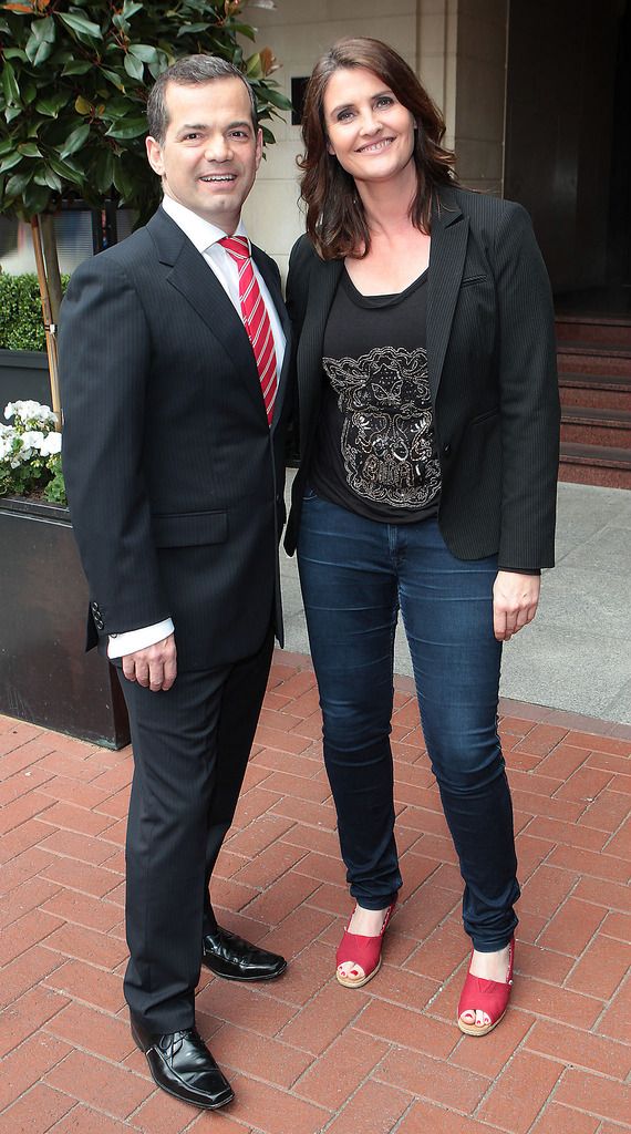 John Healy and Anna Nolan at The Westbury Hotel  when TV3â€™s highlighted  its autumn schedule to the advertising industry. 

.Pictures:Brian McEvoy