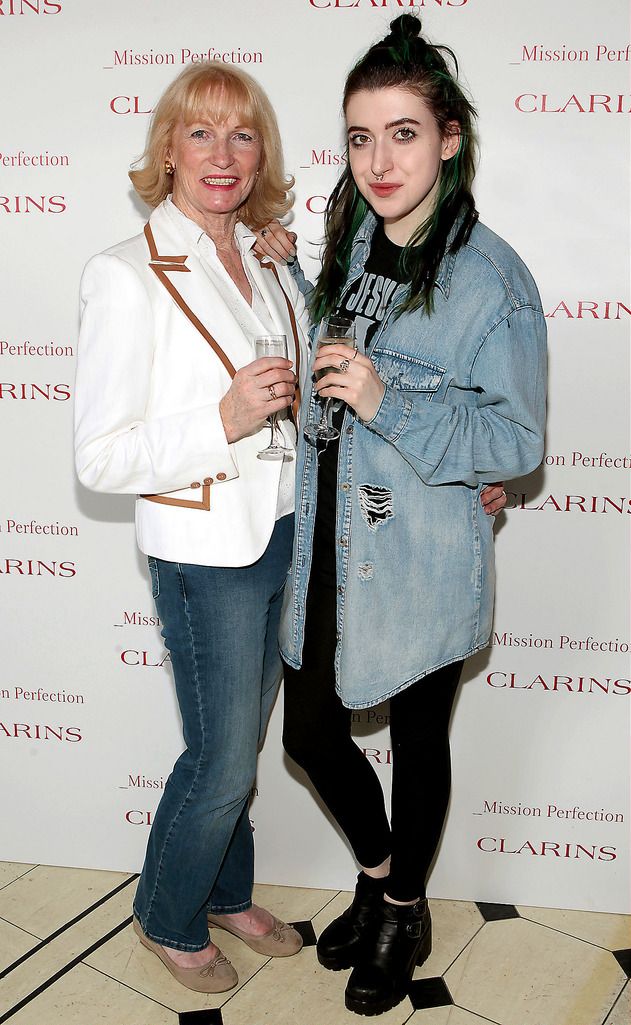 Mary Woodfull and Leanne Woodfull  at the Clarins Mission Perfection launch at Number 10 Ormond Quay,Dublin..Picture:Brian McEvoy