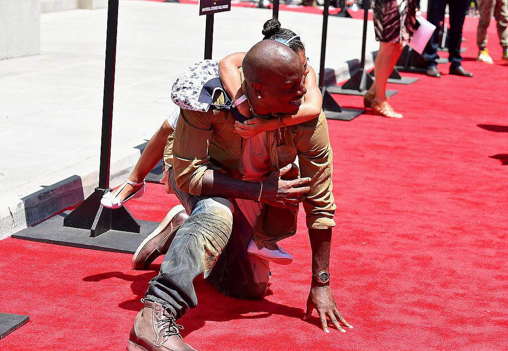 UNIVERSAL CITY, CA - JUNE 23:  Actor Tyrese Gibson and daughter Shayla Somer Gibson attends the premiere press event for the new Universal Studios Hollywood Ride "Fast & Furious-Supercharged" at Universal Studios Hollywood on June 23, 2015 in Universal City, California.  (Photo by Alberto E. Rodriguez/Getty Images)