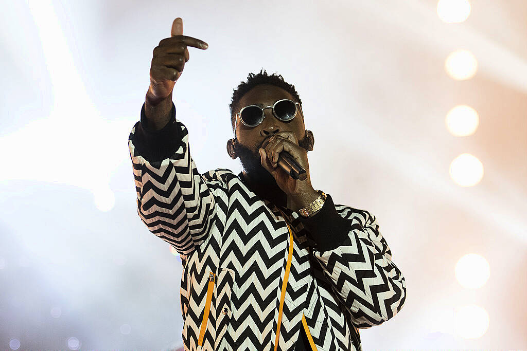 PLYMOUTH, ENGLAND - JULY 22:  Tinie Tempah performs on stage during the MTV Crashes Plymouth concert at Plymouth Hoe on July 22, 2014 in Plymouth, England.  (Photo by Matthew Horwood/Getty Images for MTV UK)