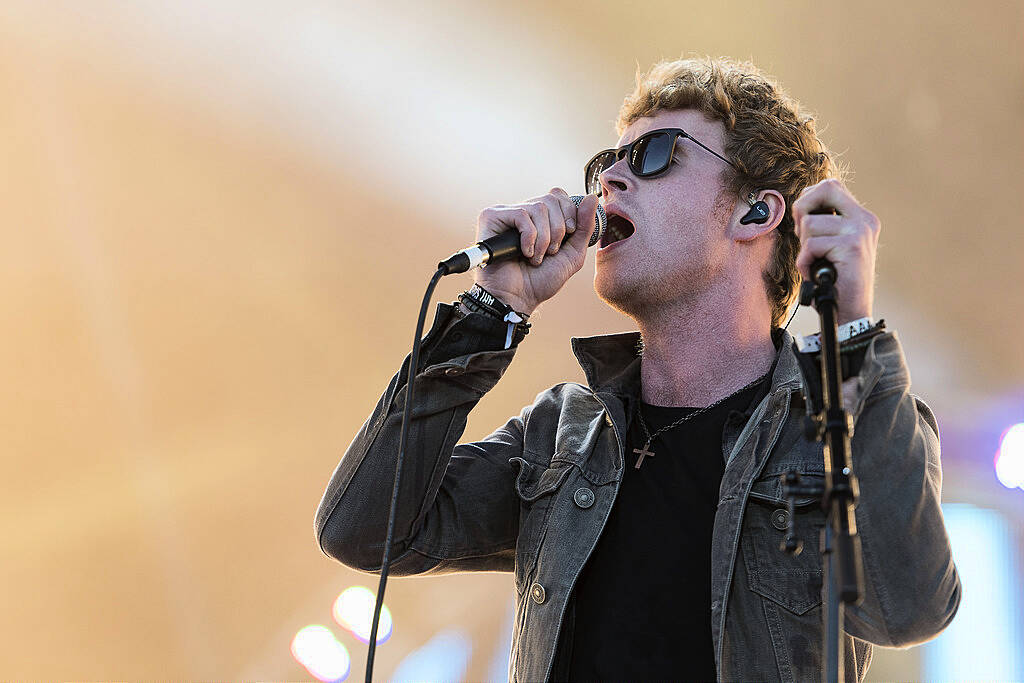 PLYMOUTH, ENGLAND - JULY 22:  Lead singer of Kodaline Steve Garrigan performs on stage during the MTV Crashes Plymouth concert at Plymouth Hoe on July 22, 2014 in Plymouth, England.  (Photo by Matthew Horwood/Getty Images for MTV UK)