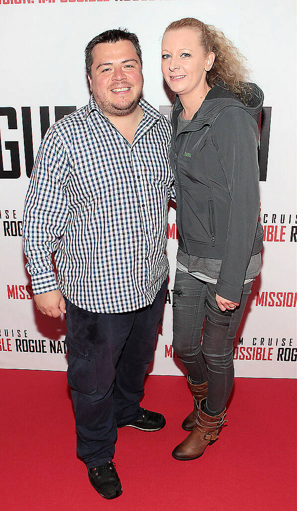 Joe Keogh and Anne Keogh at the Irish Premiere screening of Mission Impossible Rogue Nation at The Savoy Cinema Dublin.
Picture Brian mcEvoy