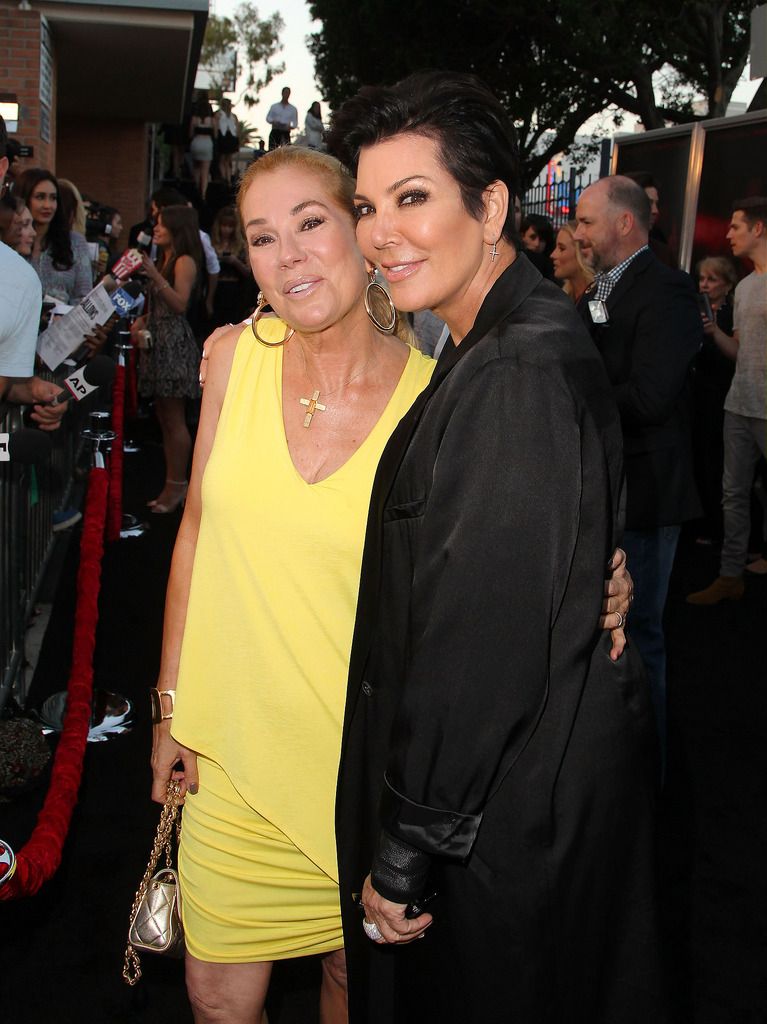 LOS ANGELES, CA - JULY 07:  Kathie Lee Gifford (L) and Kris Jenner attend New Line Cinema's Premiere Of "The Gallows"  at Hollywood High School on July 7, 2015 in Los Angeles, California.  (Photo by David Buchan/Getty Images)