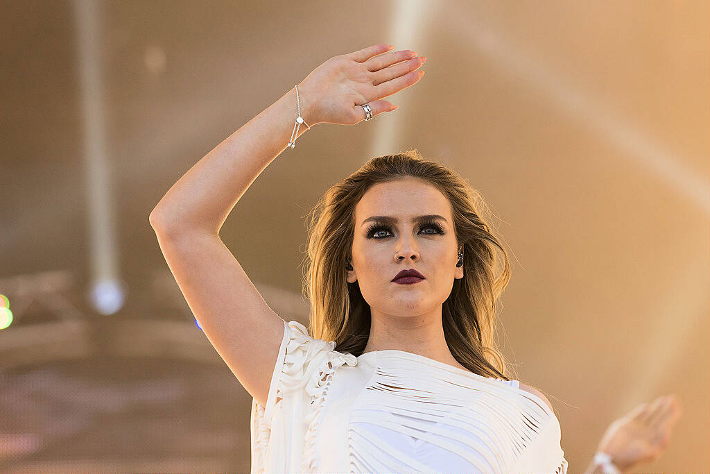 PLYMOUTH, ENGLAND - JULY 22:  Perrie Edwards of Little Mix performs on stage during MTV Crashes Plymouth at Plymouth Hoe on July 22, 2014 in Plymouth, England.  (Photo by Matthew Horwood/Getty Images for MTV UK)