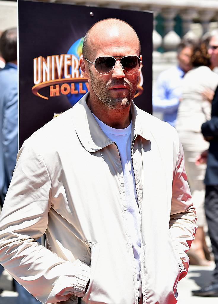 UNIVERSAL CITY, CA - JUNE 23:  Actor Jason Statham attends the premiere press event for the new Universal Studios Hollywood Ride "Fast & Furious-Supercharged" at Universal Studios Hollywood on June 23, 2015 in Universal City, California.  (Photo by Alberto E. Rodriguez/Getty Images)