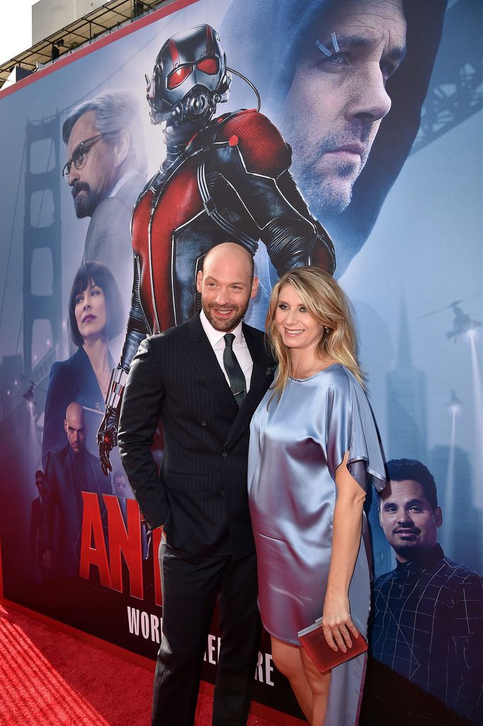 HOLLYWOOD, CA - JUNE 29:  Actors Corey Stoll (L) and Nadia Bowers attend the premiere of Marvel's "Ant-Man" at the Dolby Theatre on June 29, 2015 in Hollywood, California.  (Photo by Kevin Winter/Getty Images)