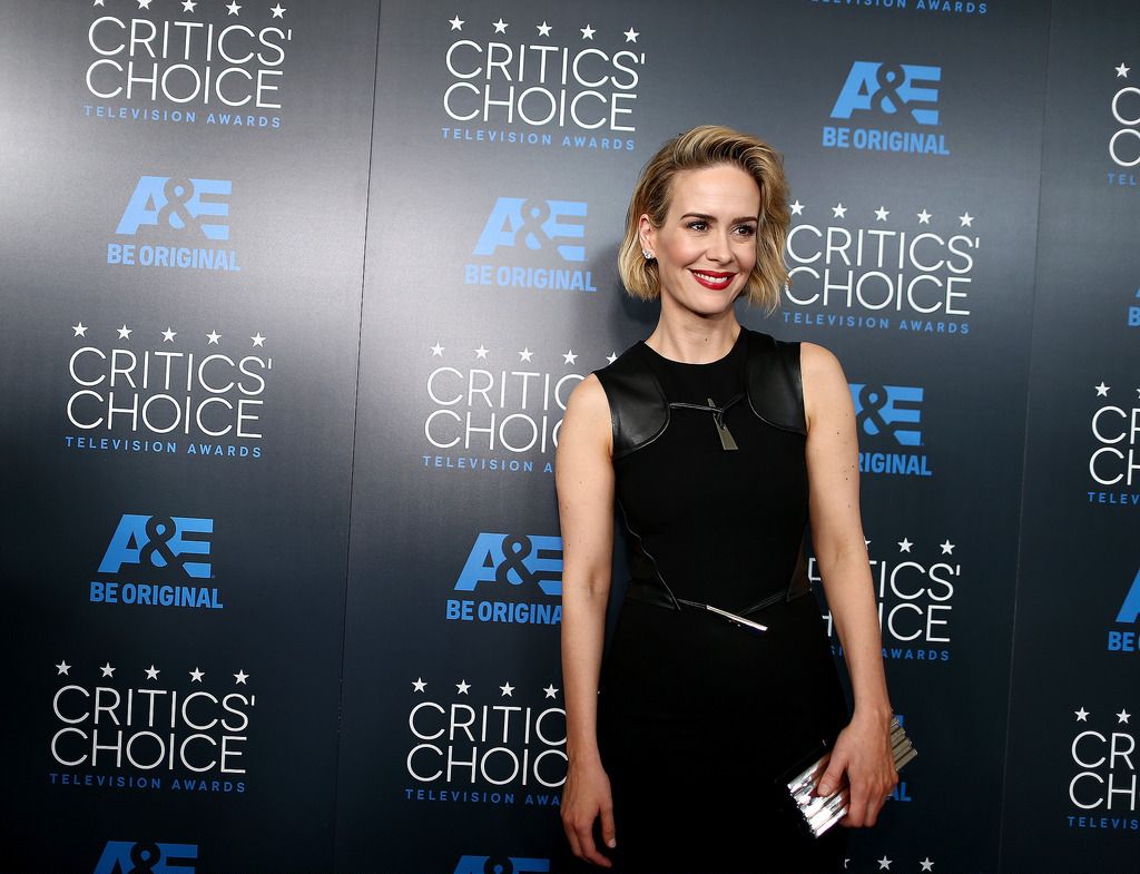 BEVERLY HILLS, CA - MAY 31:  Actress Sarah Paulson attends the 5th Annual Critics' Choice Television Awards at The Beverly Hilton Hotel on May 31, 2015 in Beverly Hills, California.  (Photo by Christopher Polk/Getty Images for Critics' Choice Television Awards)