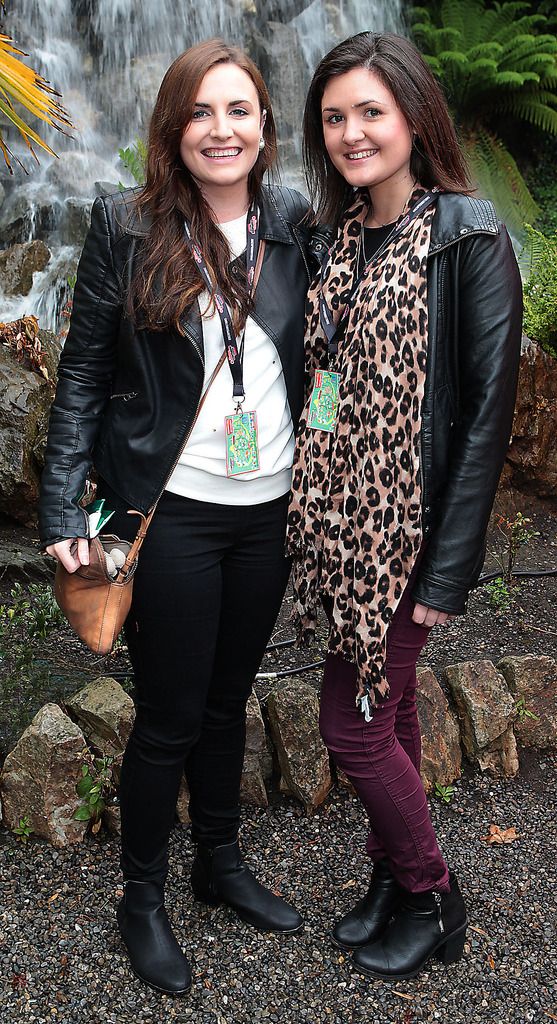 Maria English and Niamh Hallissey at the closing night of the Vodafone Comedy Festival at the Iveagh Gardens Dublin.Picture:Brian McEvoy.No Repro fee for one use