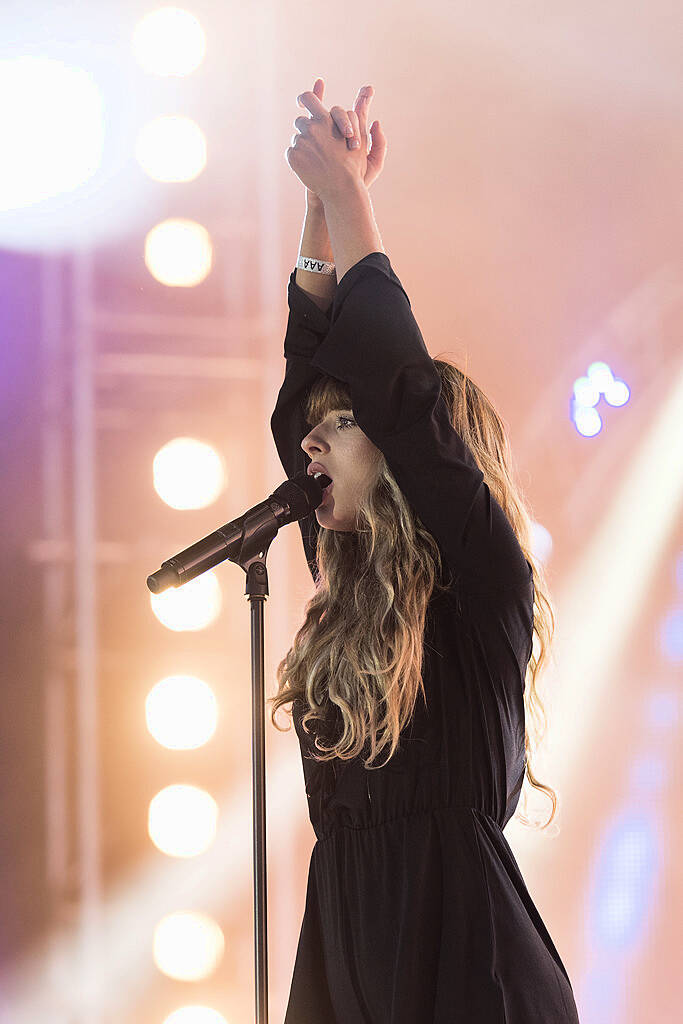 PLYMOUTH, ENGLAND - JULY 22:  Foxes (Louisa Rose Allen) performs on stage during the MTV Crashes Plymouth concert at Plymouth Hoe on July 22, 2014 in Plymouth, England.  (Photo by Matthew Horwood/Getty Images for MTV UK)