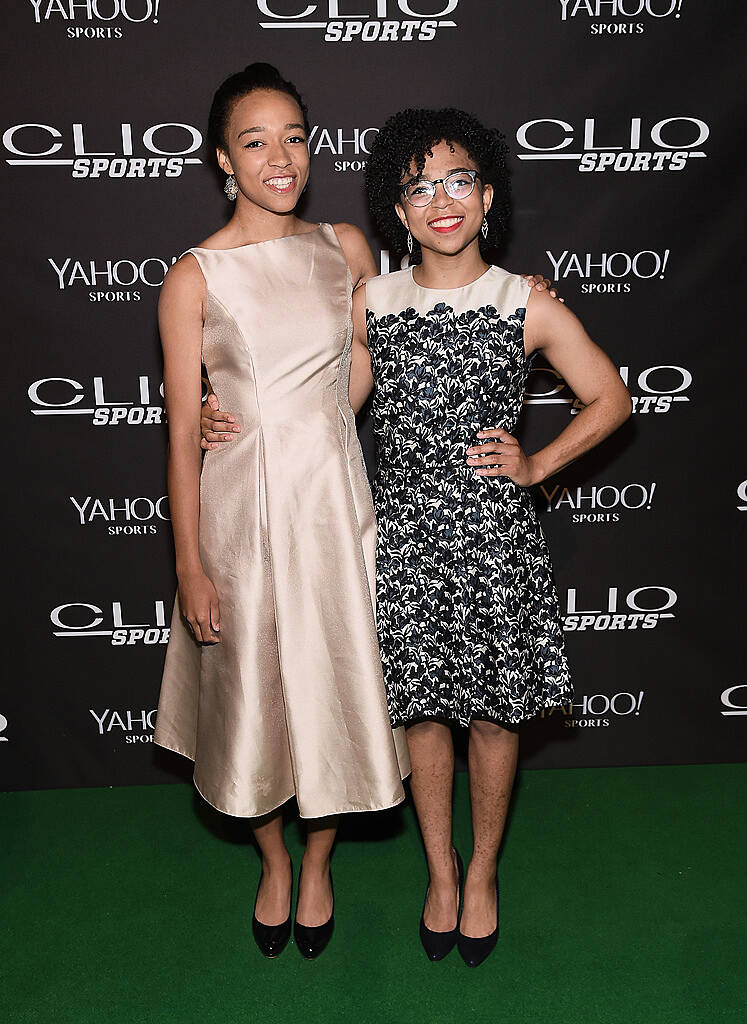 NEW YORK, NY - JULY 08:  Taelor Scott and Sydni Scott (Stuart Scott's daughters)  attend the 2015 CLIO Sports Awards at Cipriani 42nd Street on July 8, 2015 in New York City.  (Photo by Jamie McCarthy/Getty Images for CLIO Sports Awards)